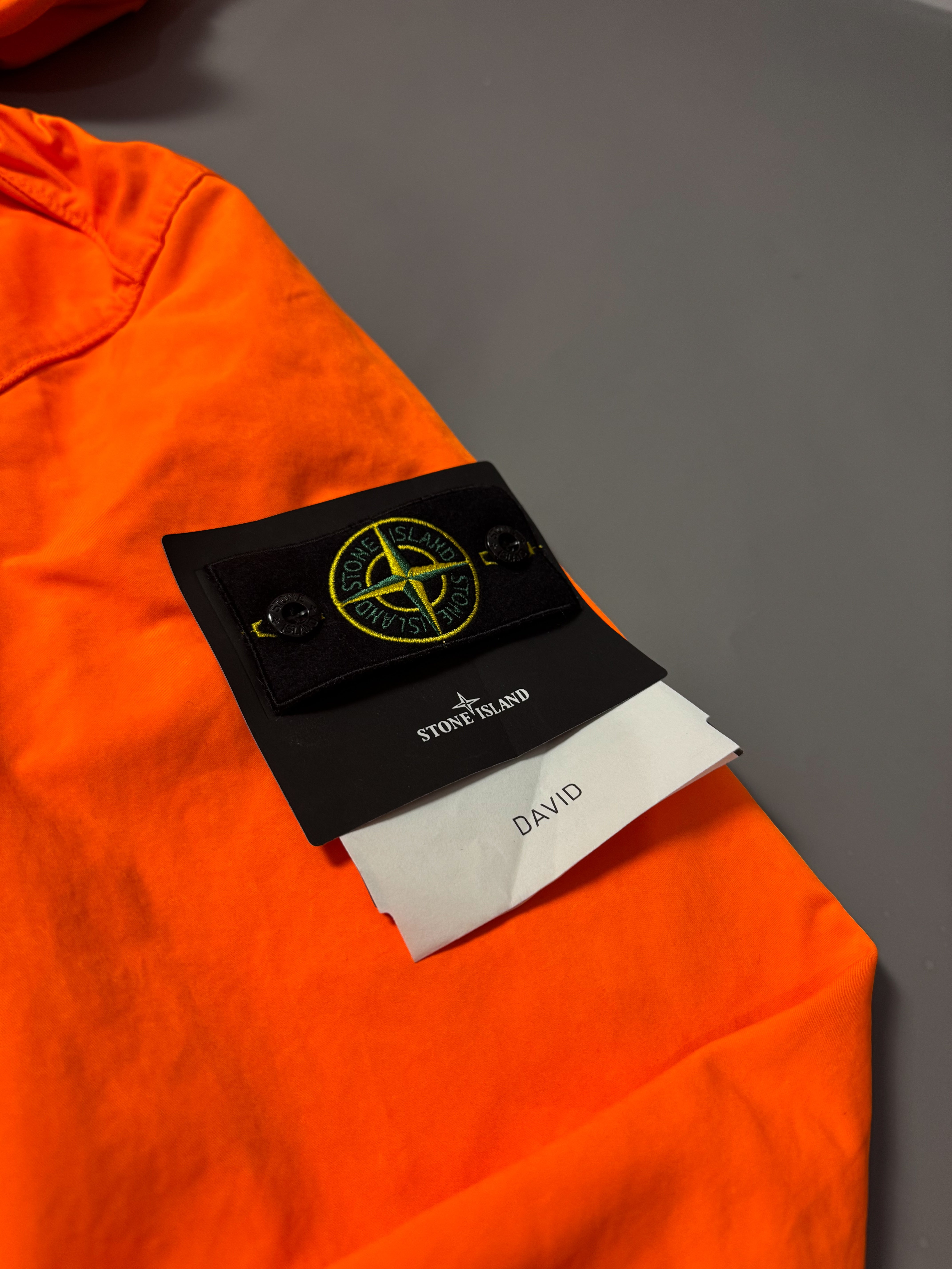 Stone Island Orange David Fluo Parka Jacket