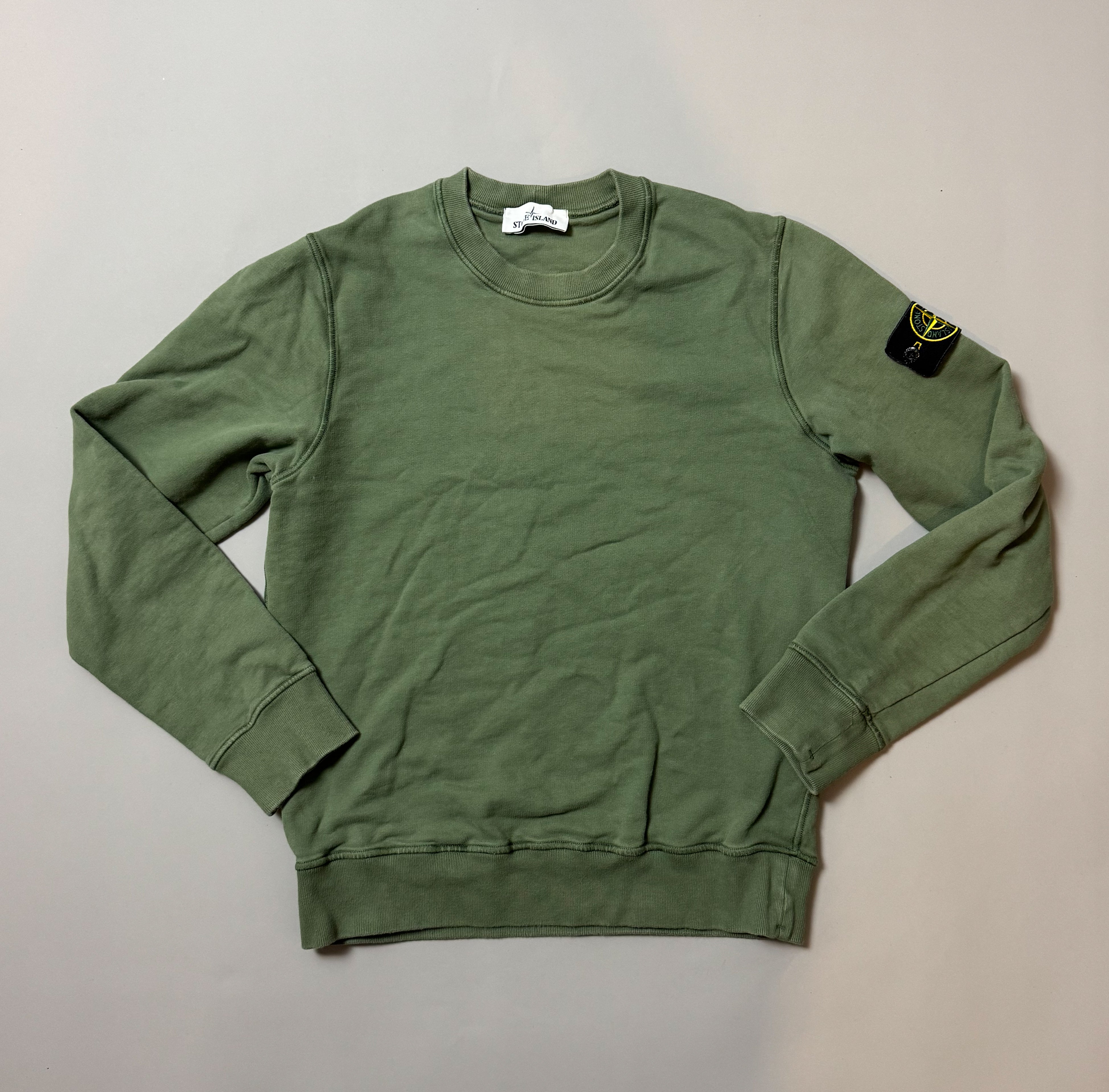 Stone Island Olive Sweatshirt - Small