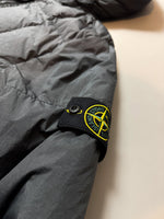 Load image into Gallery viewer, Stone Island Charcoal Grey Garment Dyed Crinkle Reps Hooded Down Jacket - XXL
