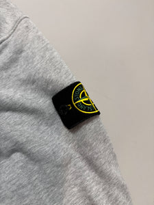 Stone Island Grey 1/4 Zip Sweatshirt - Small