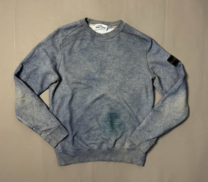 Stone Island Dust Treatment Blue Sweatshirt - Small