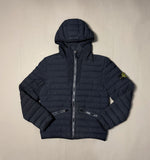 Load image into Gallery viewer, Stone Island Dark Navy Loom Woven Down Chambers Stretch Nylon-Tc Jacket - Small
