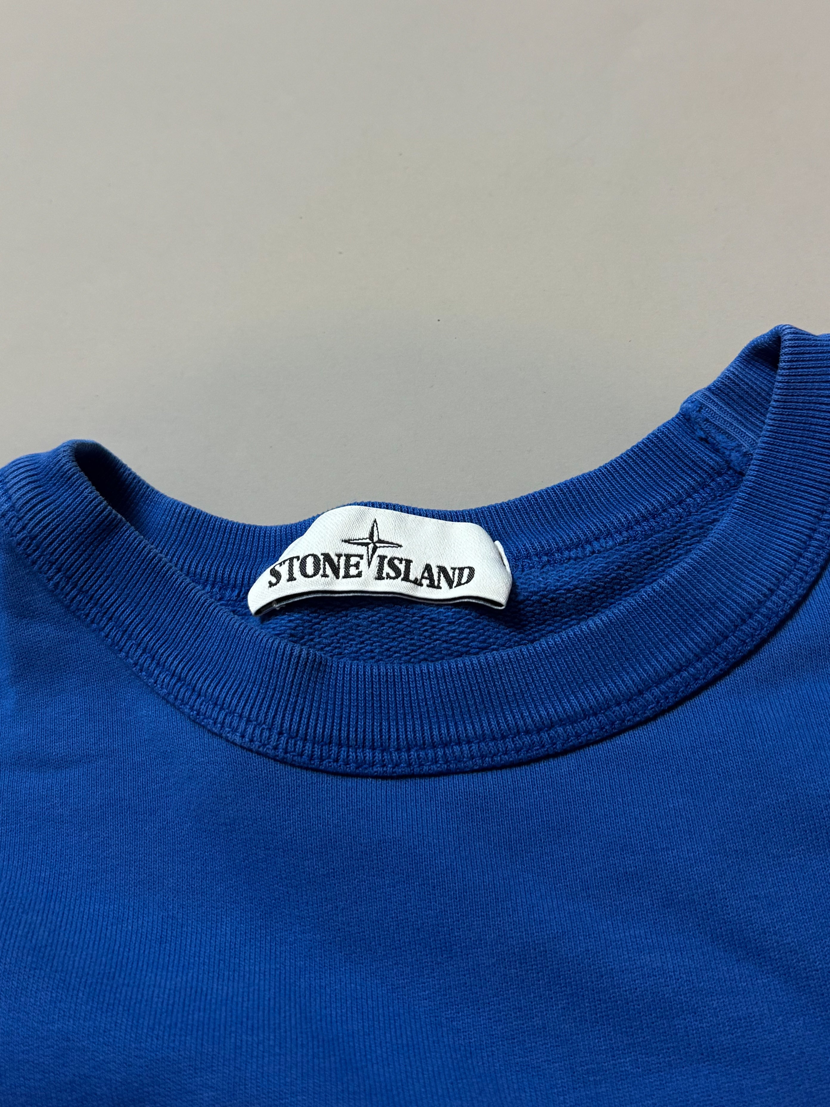 Stone Island Blue Sweatshirt - Medium