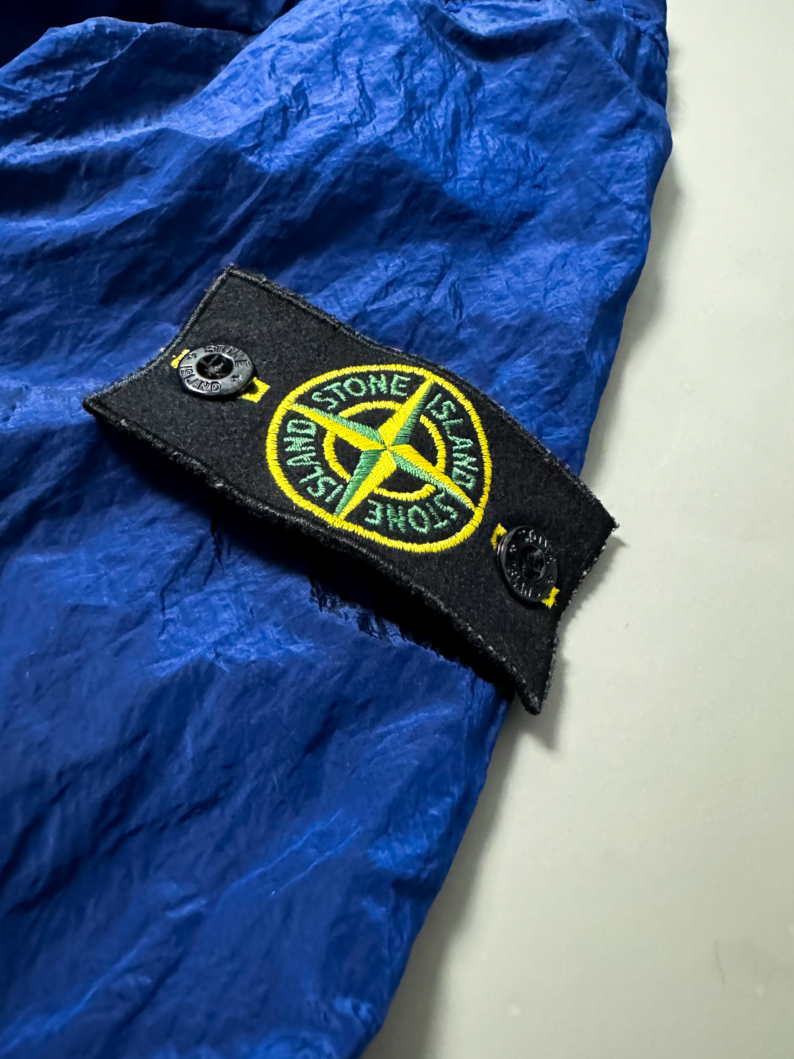 Stone island Blue Nylon Metal Shimmer Overshirt - Medium