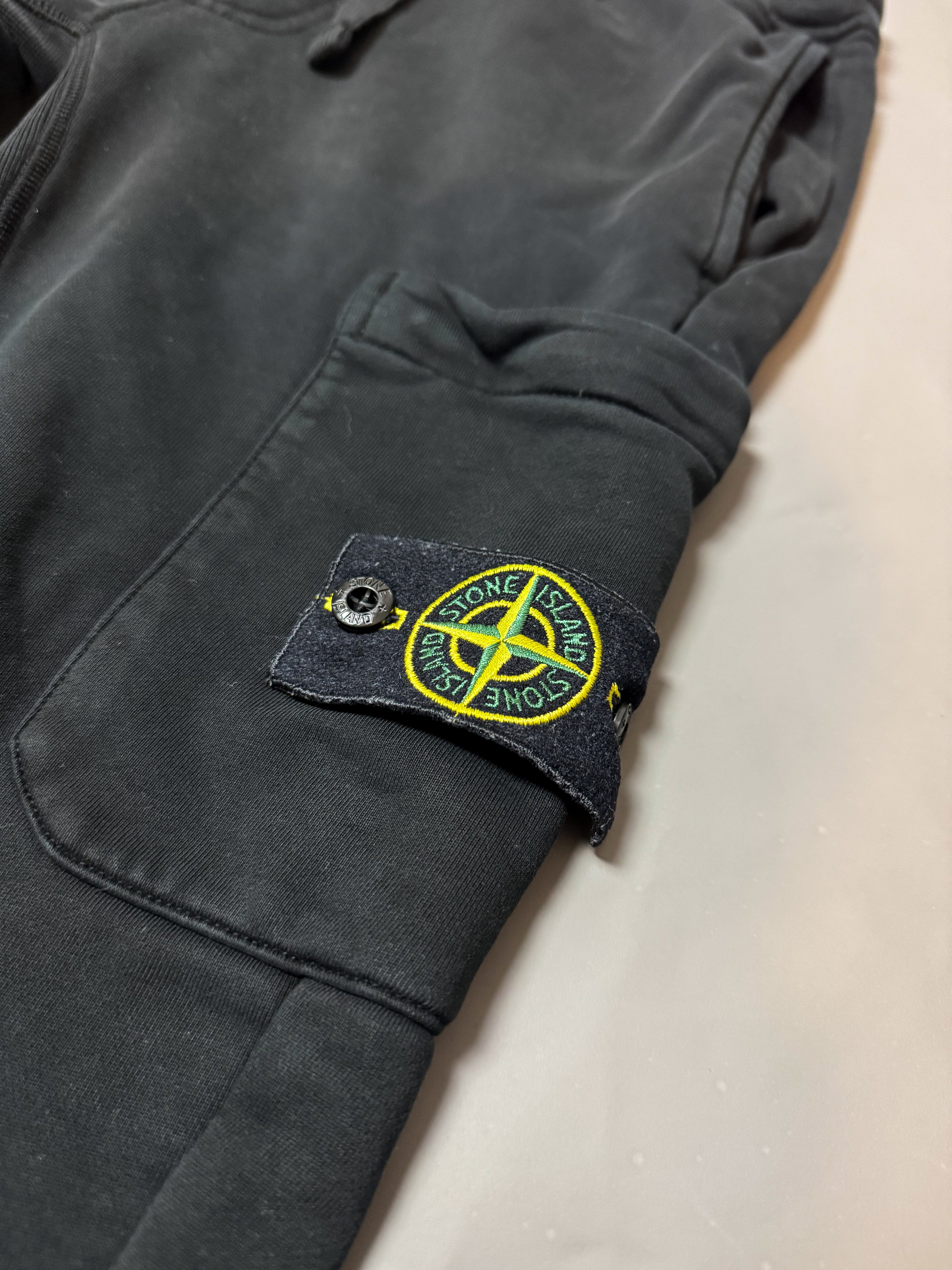 Stone Island Black Joggers - Small