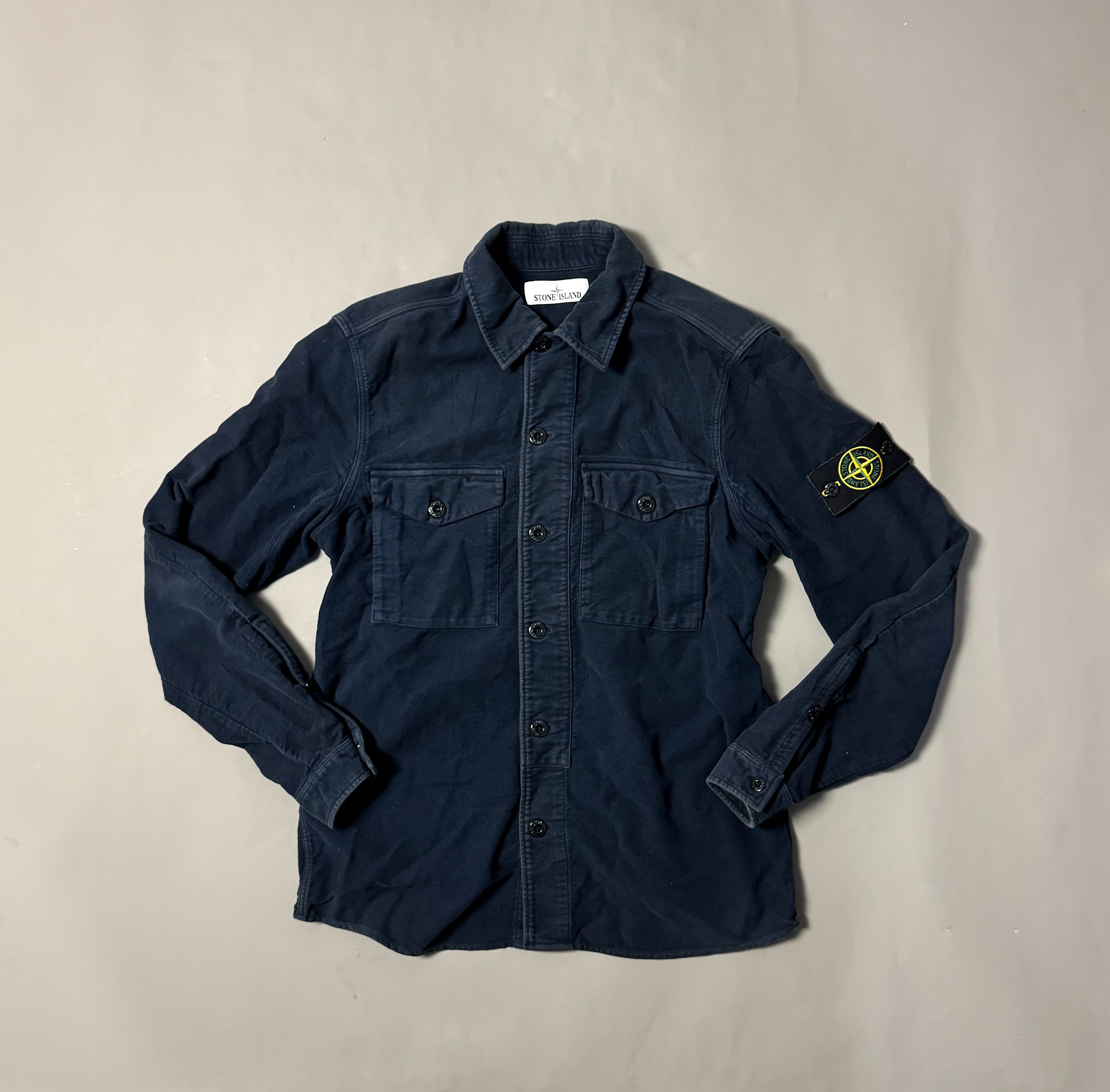 Stone Island Navy Overshirt- Medium