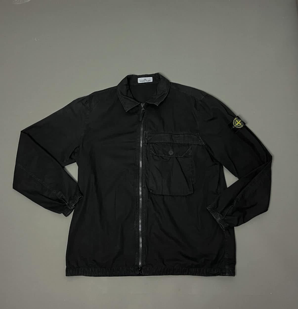 Stone Island Black Overshirt - Large