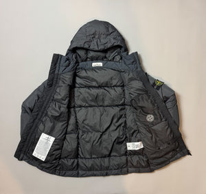 Stone Island Charcoal Crinkle Reps NY Down Puffer Jacket - M