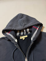 Load image into Gallery viewer, Burberry Navy Zip Up Hoodie - XL
