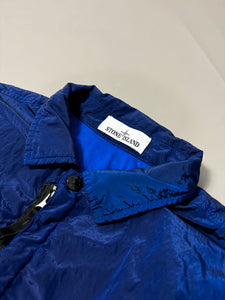 Stone island Blue Nylon Metal Shimmer Overshirt - Medium