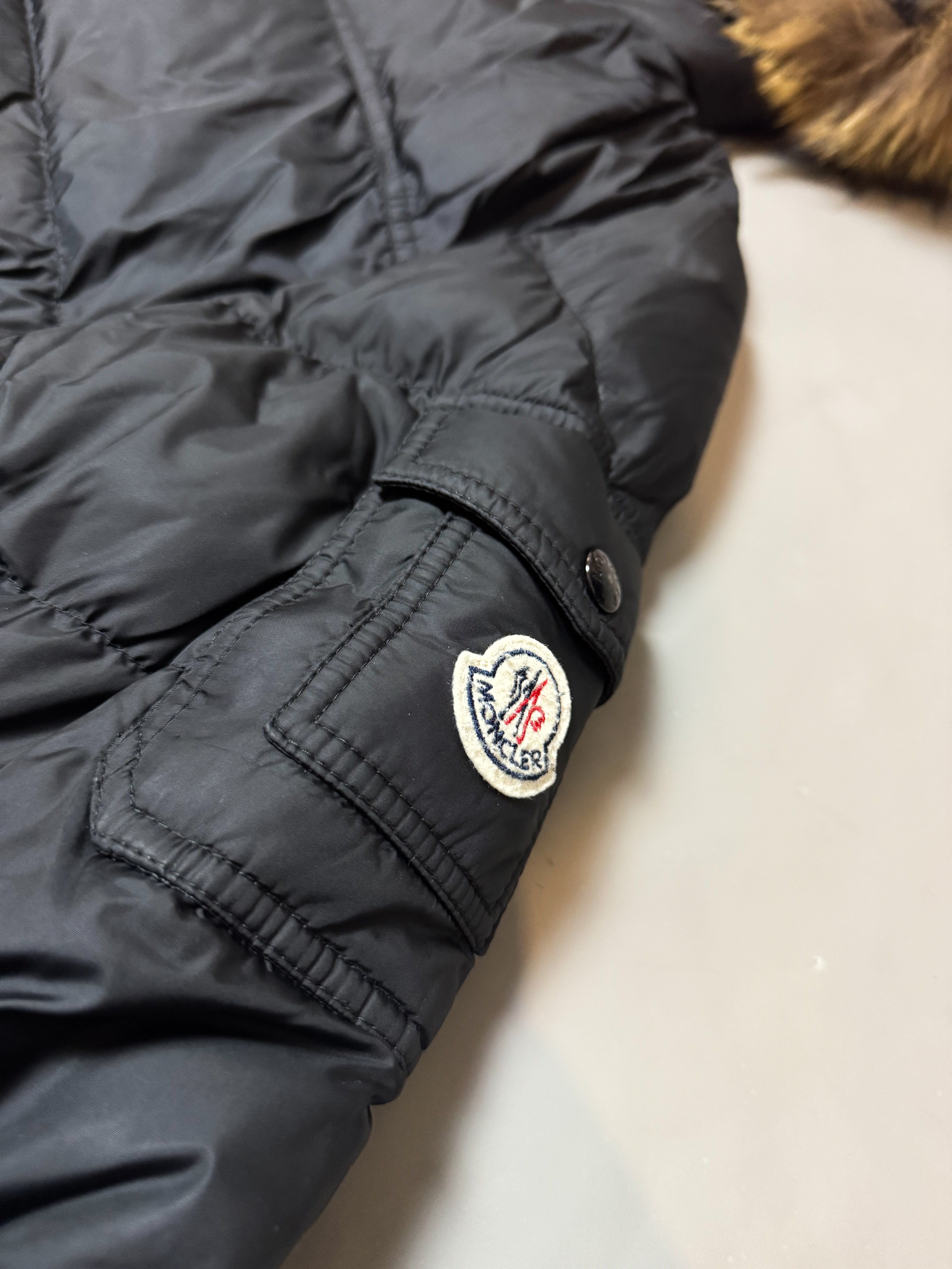 Moncler Black Marque Down Jacket - XXL