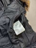 Load image into Gallery viewer, Moncler Black Marque Down Jacket - XXL
