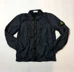 Load image into Gallery viewer, Stone Island Black Zip Pocket Nylon Overshirt - Large
