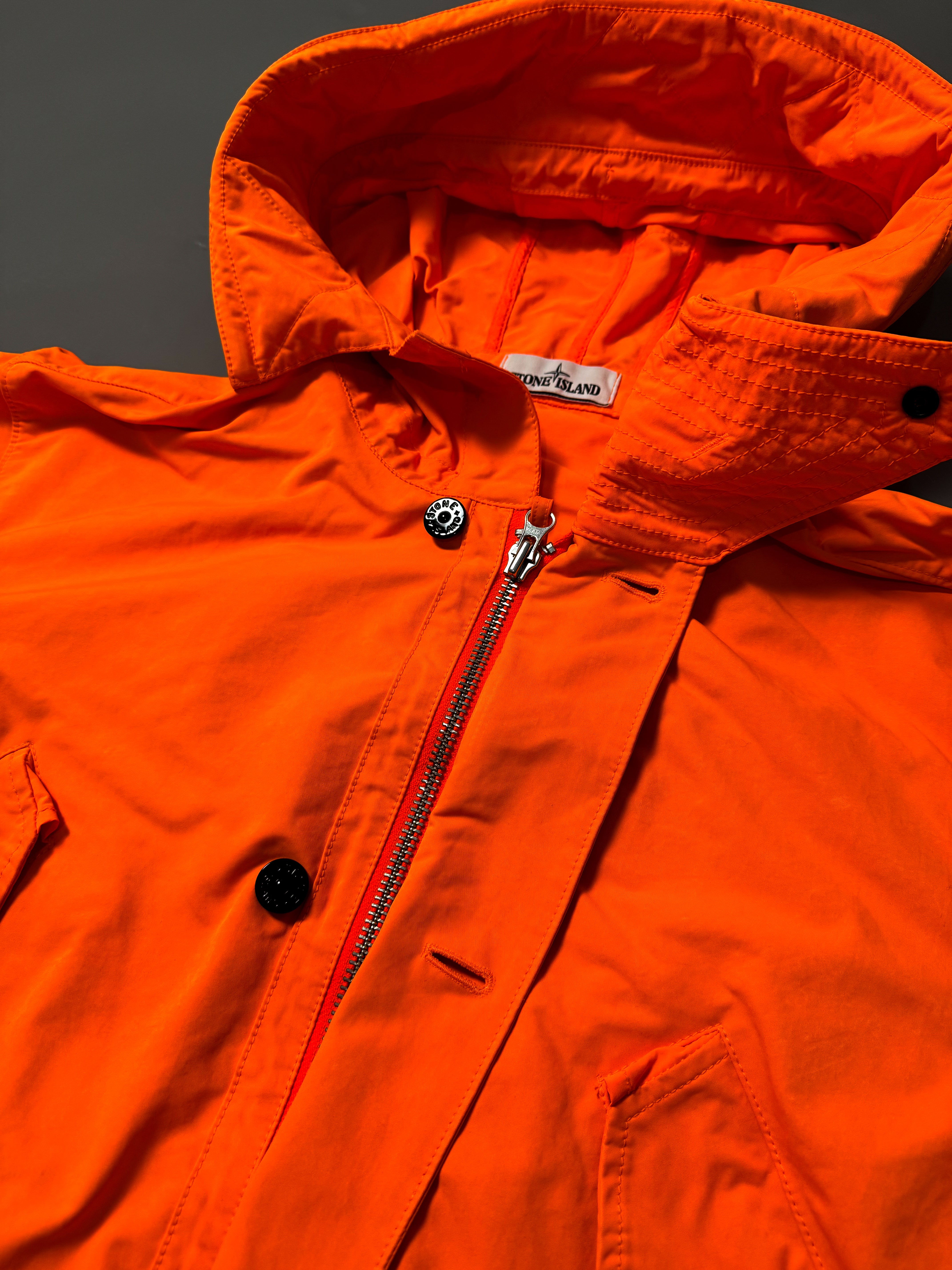 Stone Island Orange David Fluo Parka Jacket