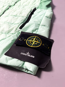 Stone Island Green Garment Dyed Micro Yarn Down Gilet - Medium