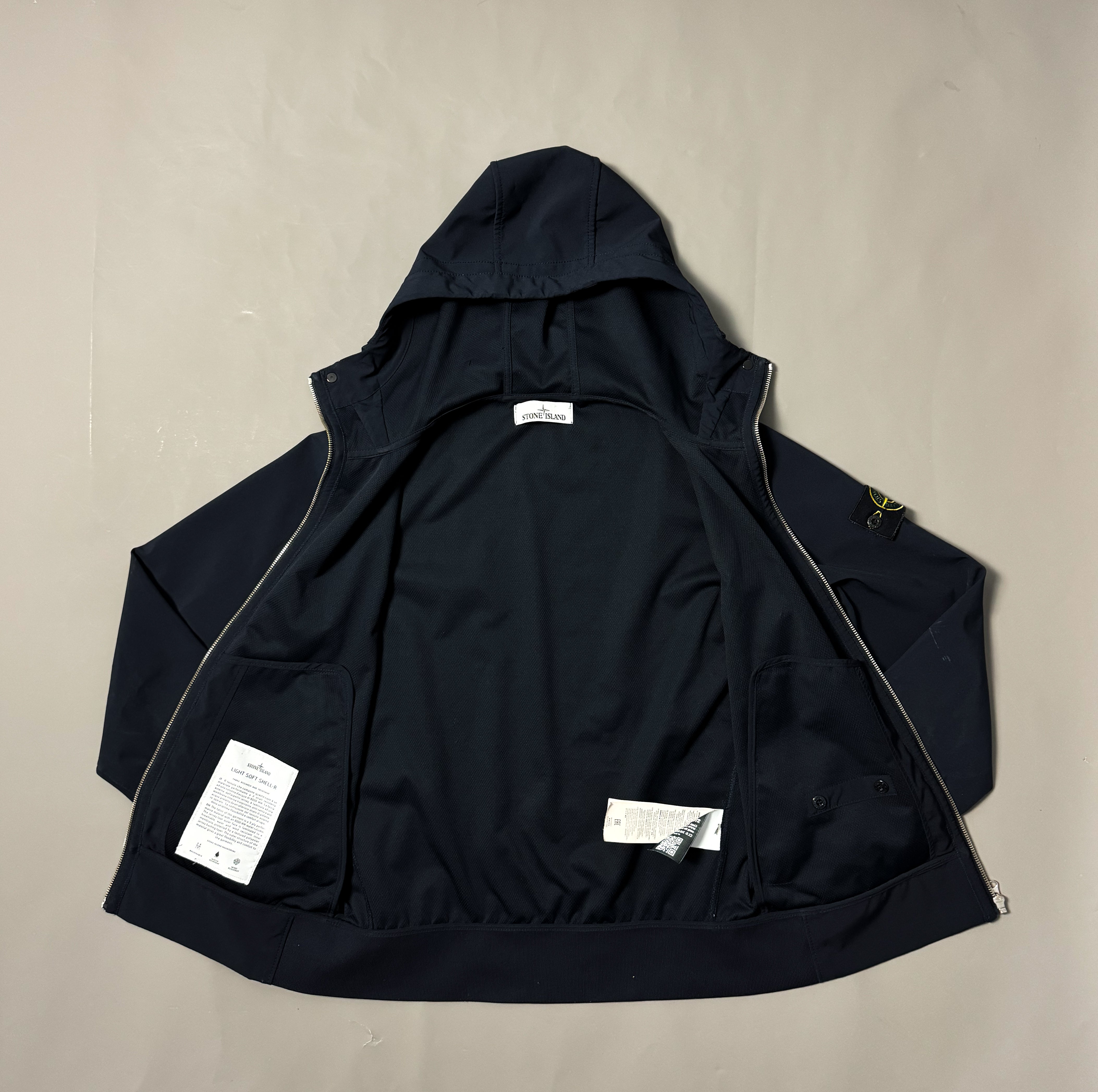 Stone Island Navy Soft Shell R - Small