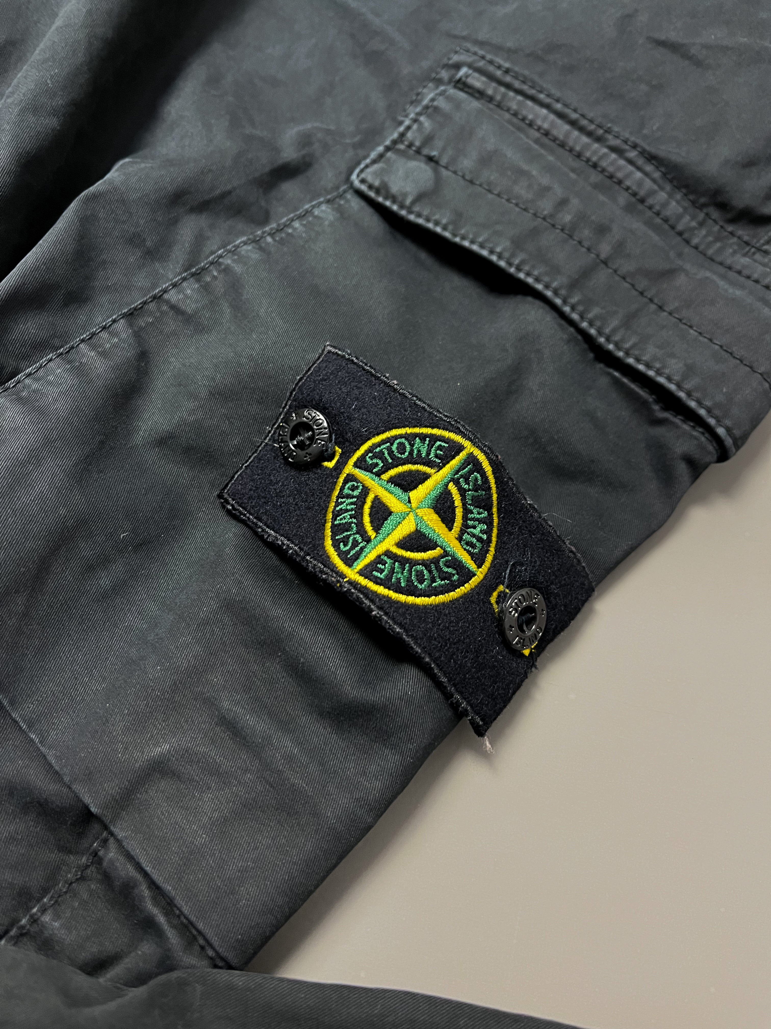 Stone Island RE-T Cargo Trousers Black - W36