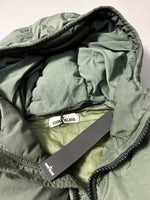 Load image into Gallery viewer, Stone Island Khaki Garment Dyed Crinkle Reps Hooded Down Jacket - XL
