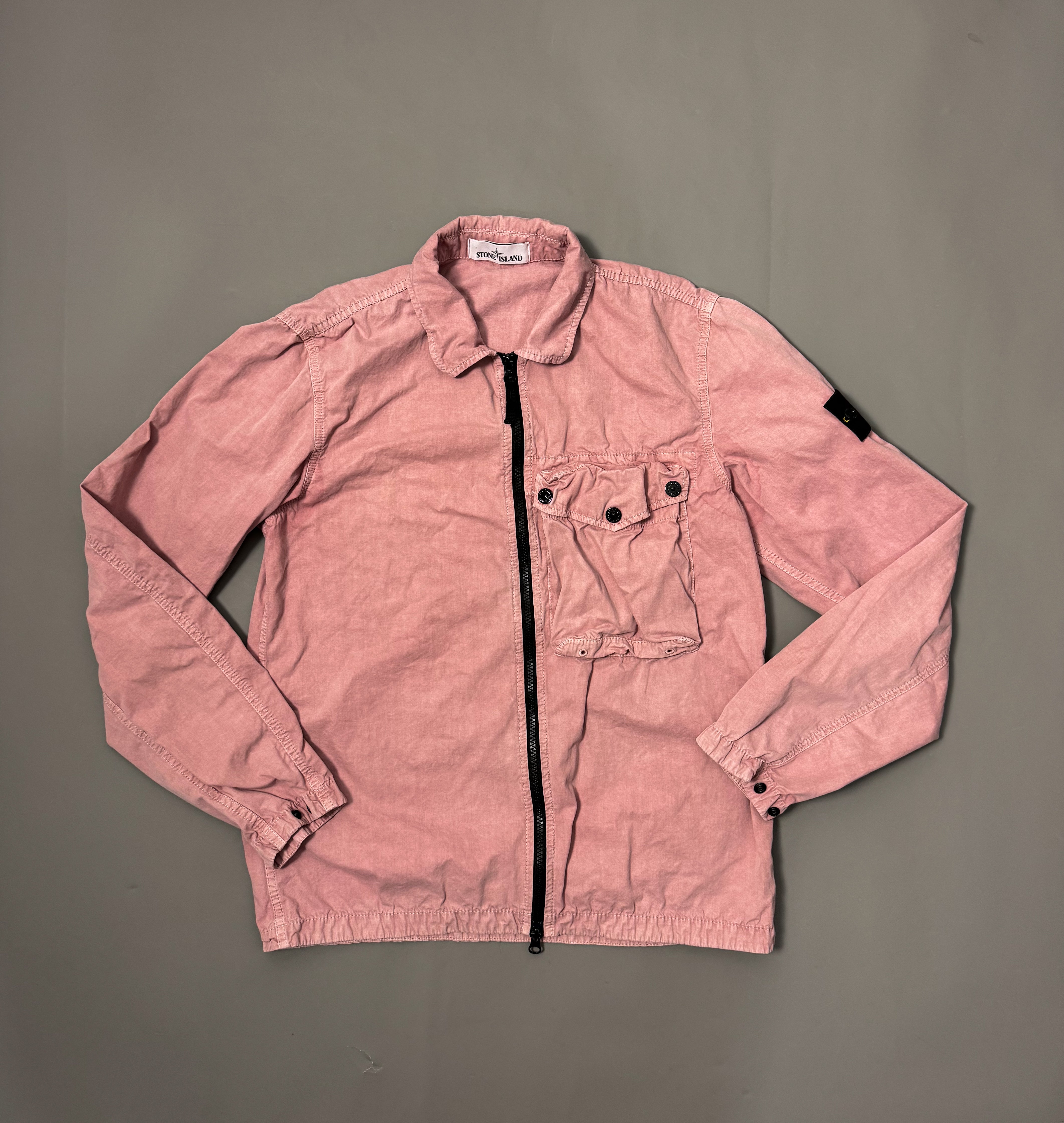 Stone Island Rose Quartz Pink Overshirt- Medium