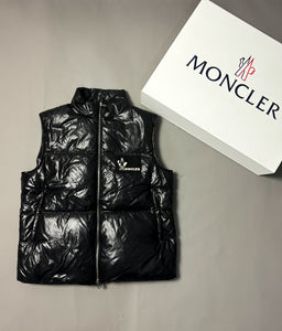 Moncler Black Banker Gilet - Large