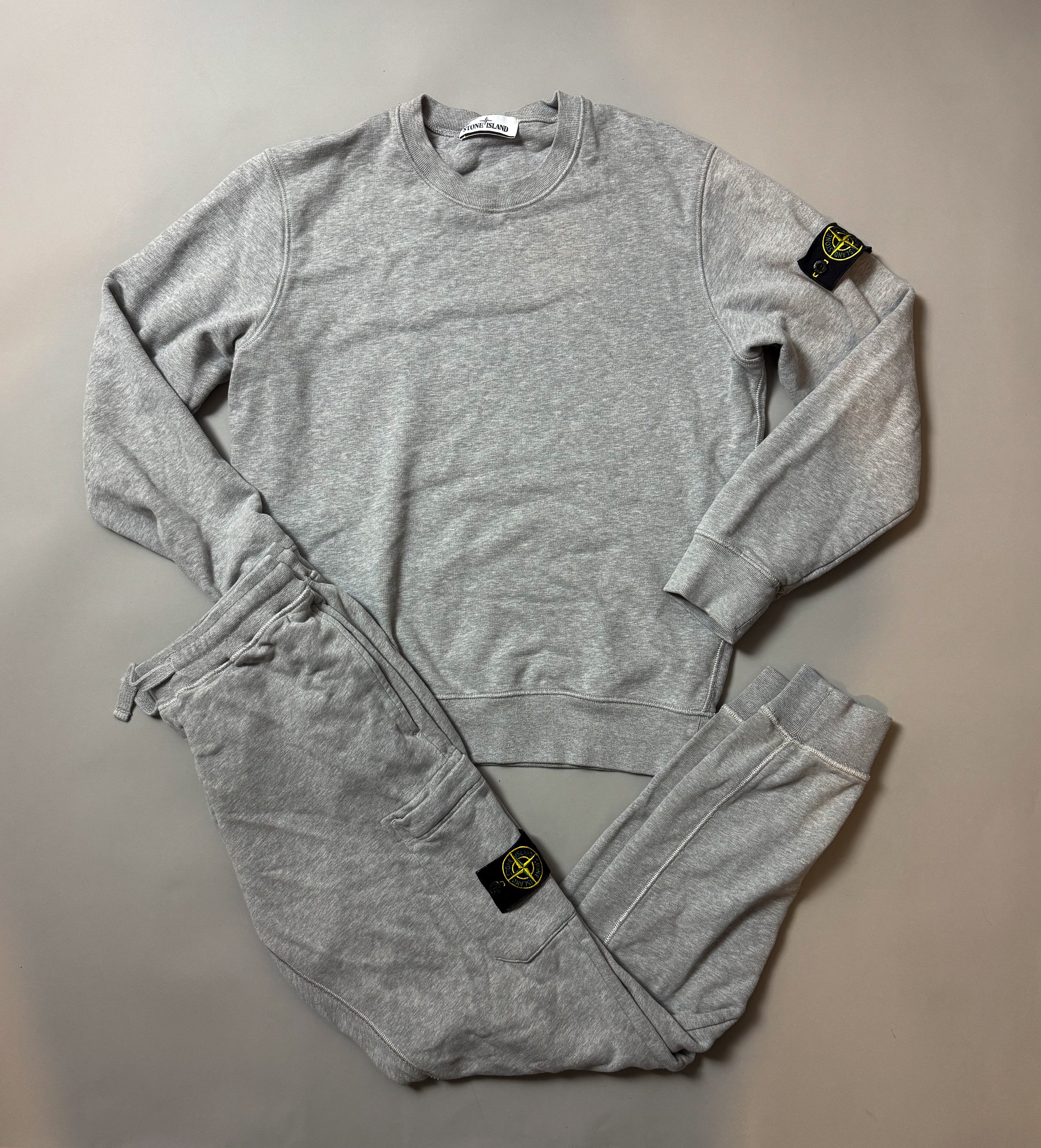 Stone Island Grey Tracksuit - Large