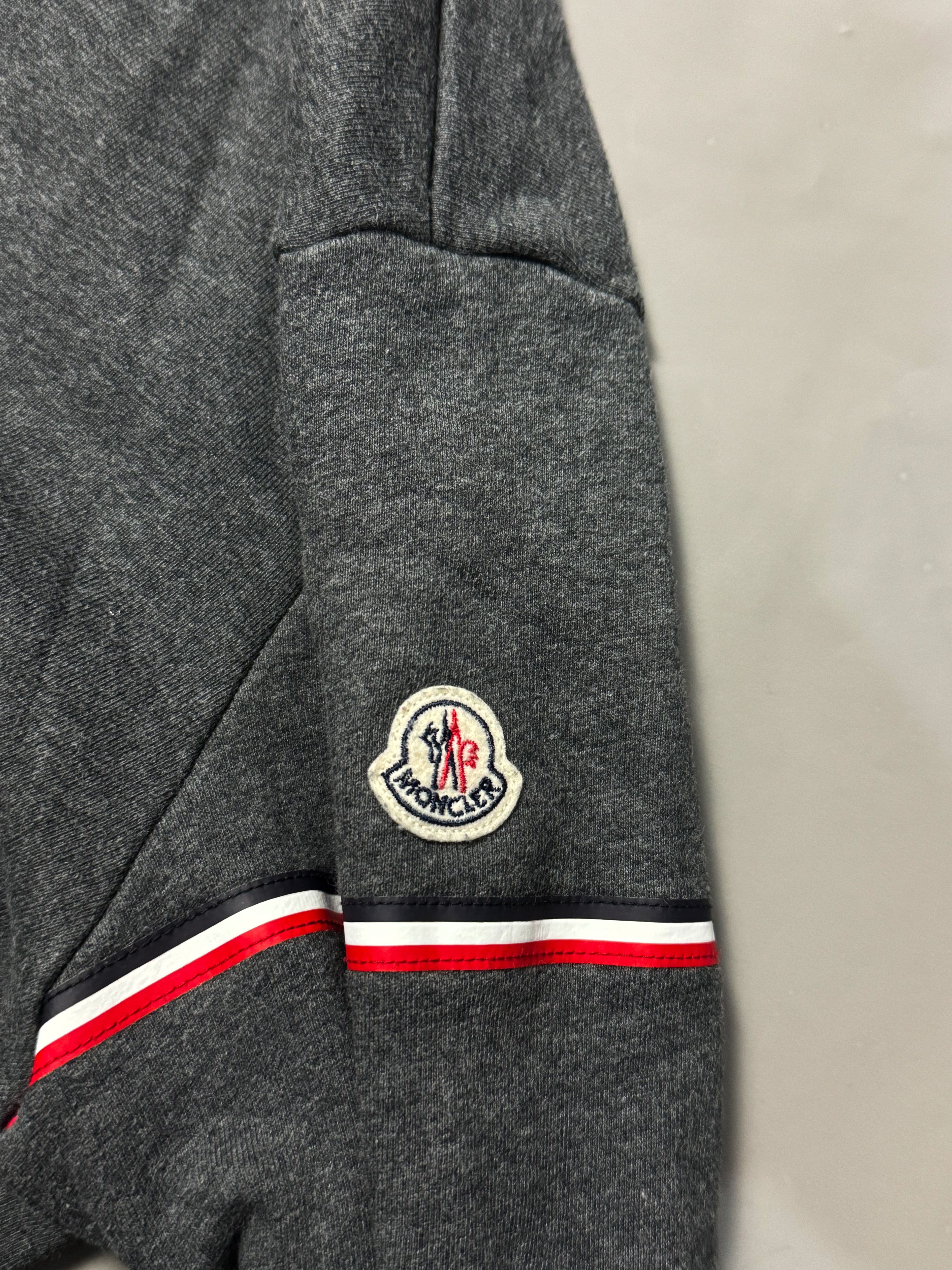 Moncler Grey Zip Up Hoodie - XXL