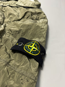 Stone Island Green Nylon Metal Shimmer Overshirt - Small