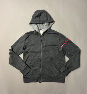 Moncler Grey Zip Up Hoodie - XXL