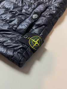 Stone Island Navy Garment Dyed Down Gilet - Small