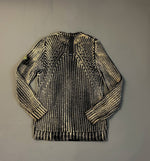 Load image into Gallery viewer, Stone Island Black Hand Corrosion Cable Knit Jumper
