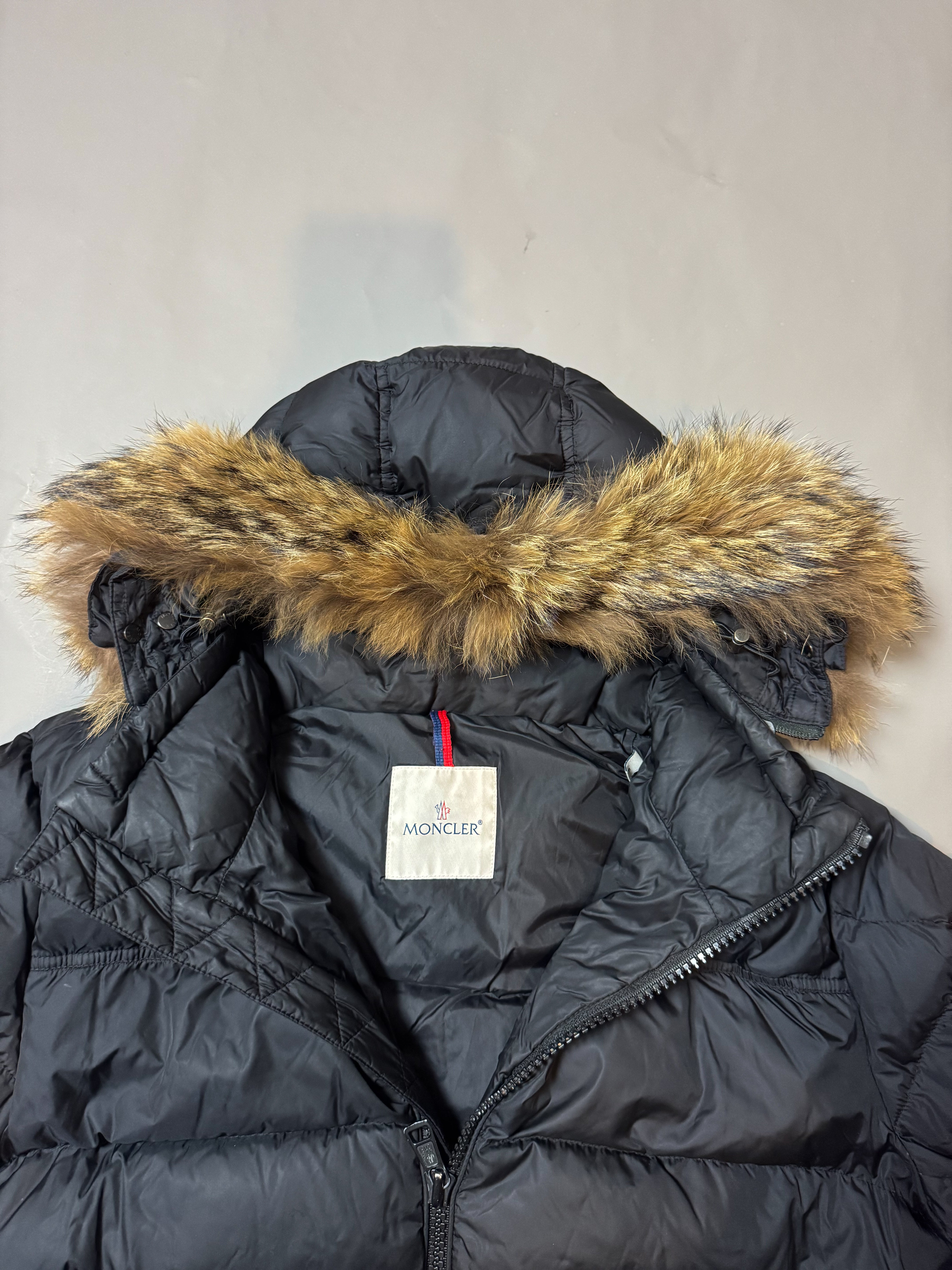 Moncler Black Marque Down Jacket - XXL