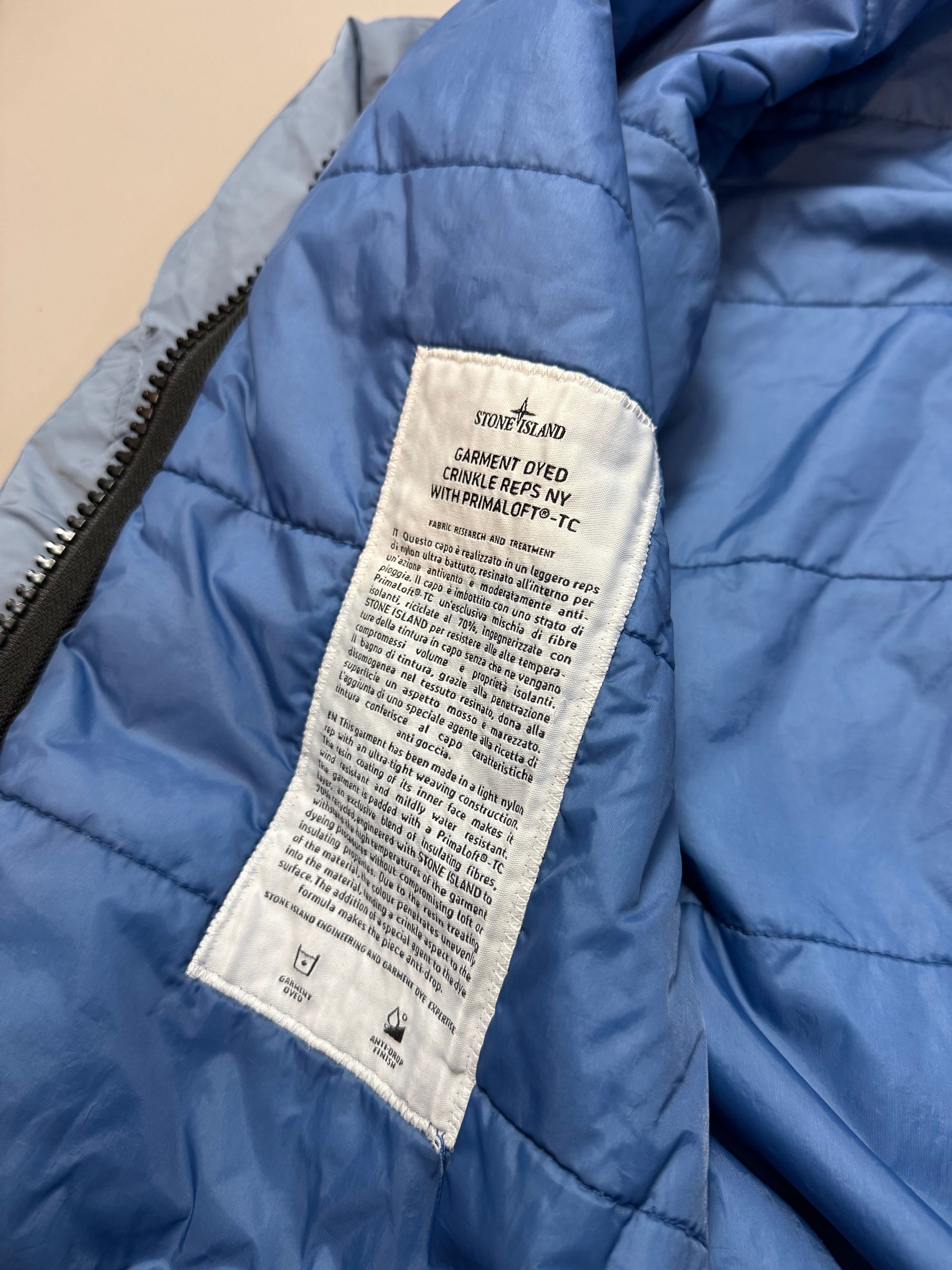 Stone Island Blue Crinkle Reps Primaloft Jacket - XL