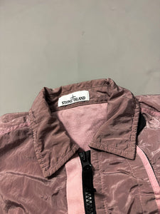 Stone Island Pink Nylon Metal Shimmer Overshirt - Medium