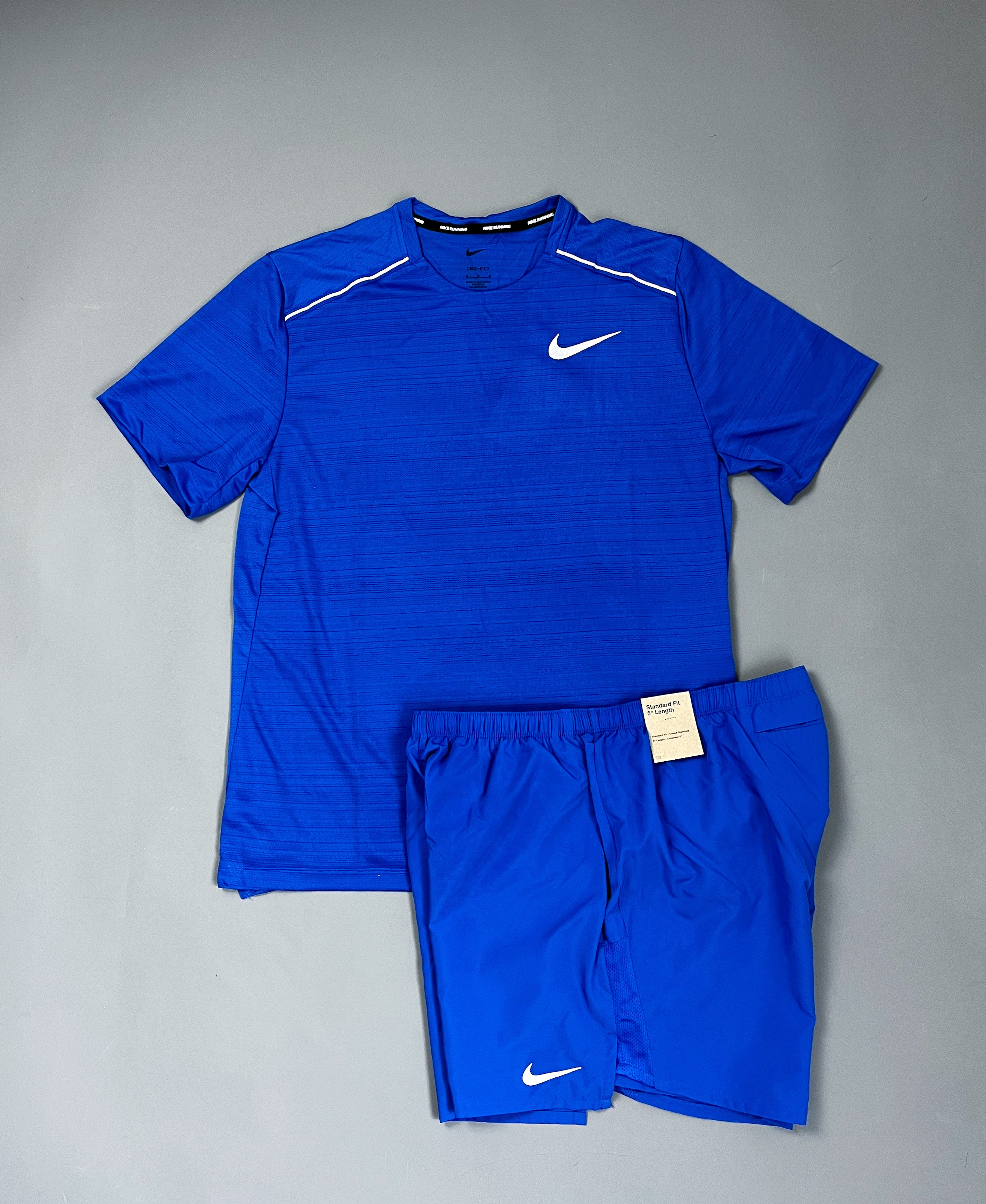 Nike Royal Blue Miler 1.0 Short & T-shirt Set