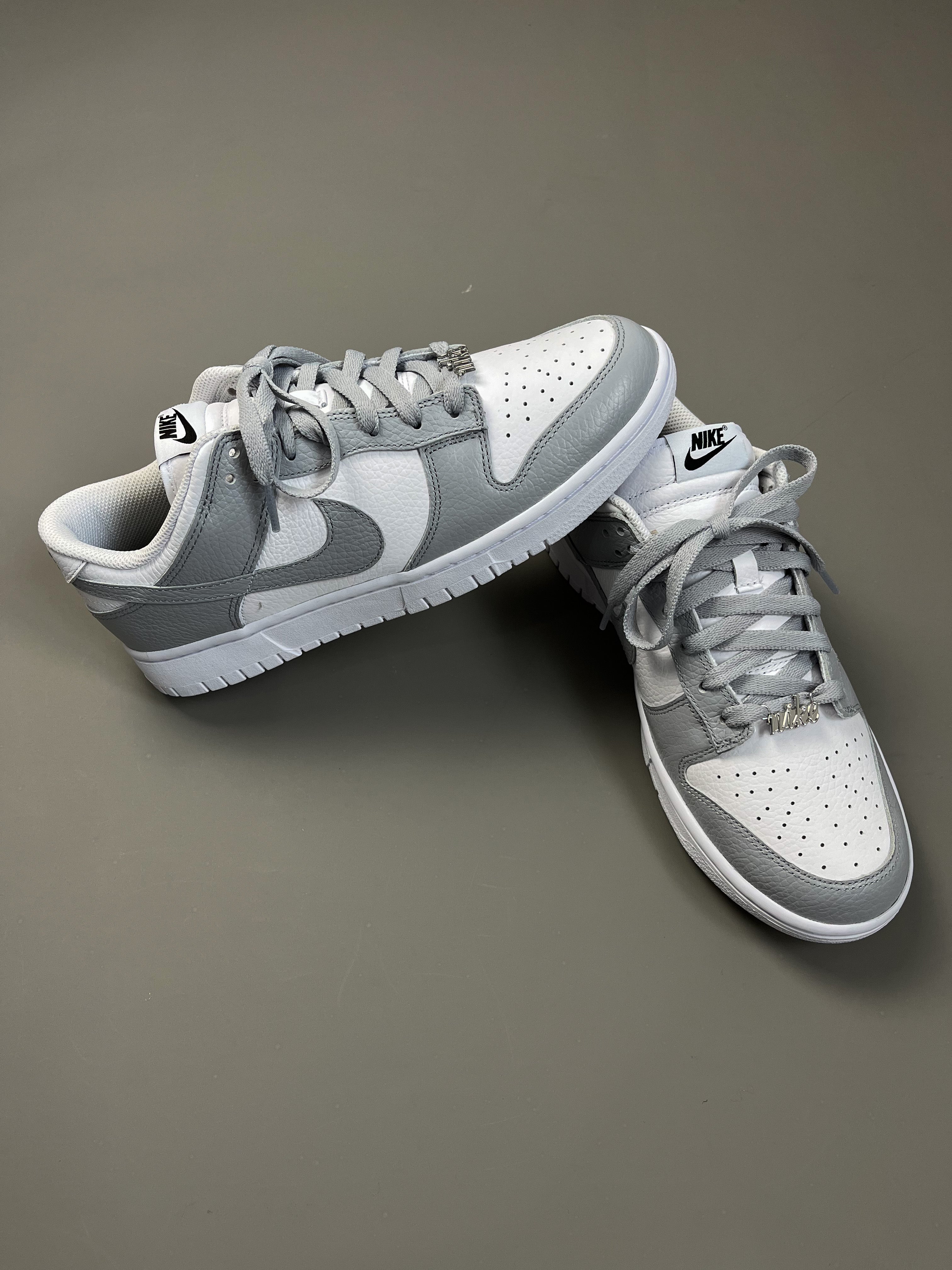 Nike Dunk Low Grey And White - UK 8