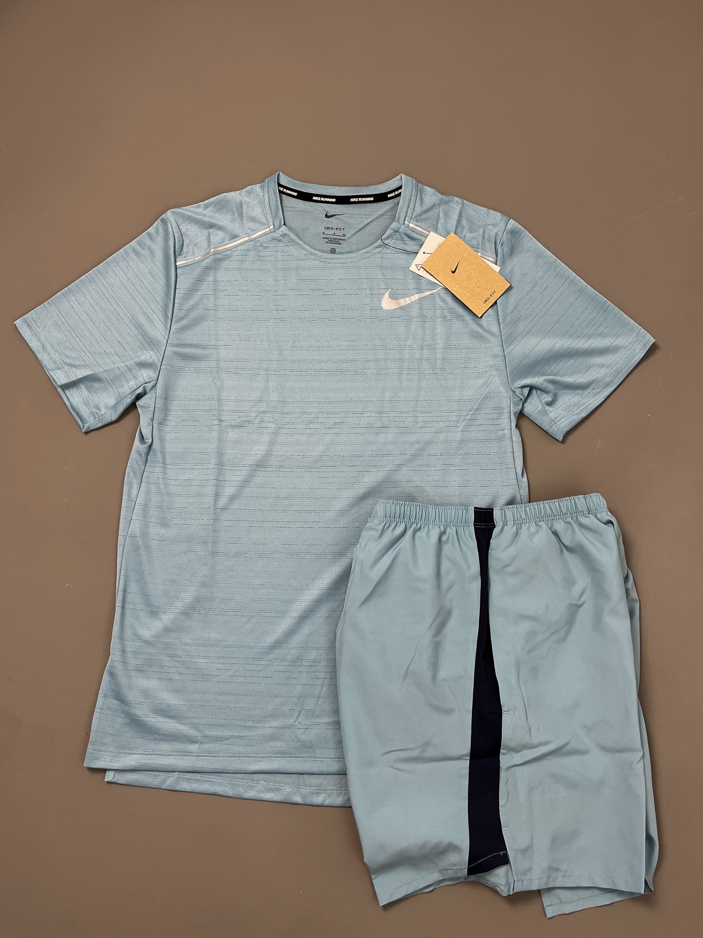 Nike Miler 1.0 Baby Blue T-Shirt & Short Set