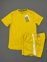 Load image into Gallery viewer, Nike Miler 1.0 Sulphur Yellow Shirt &amp; Shorts Set
