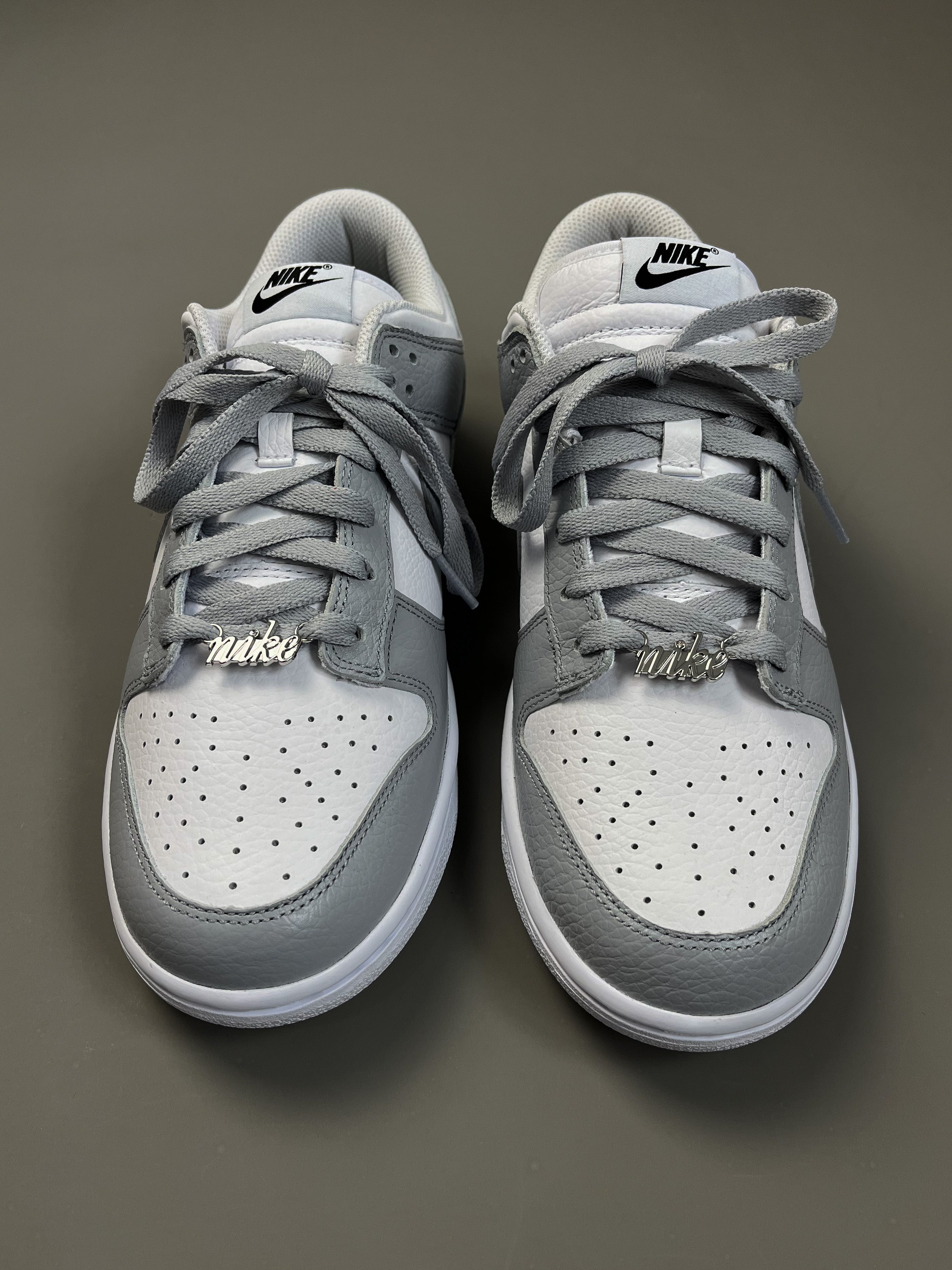 Nike Dunk Low Grey And White - UK 8